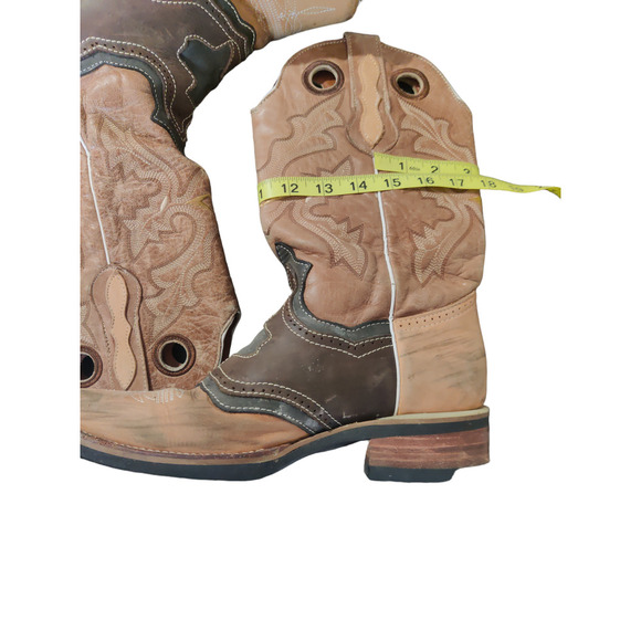 Pre-Owned Innovations Western Cowboys Tan Leather/Suede Size 9.5D main image 6